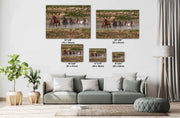 Wild Mustang Herd 'Unbridled Freedom' Canvas Print - Western Horse Photography Wall Art Decor