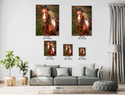 Windswept Freedom - Chestnut Pinto Horse Portrait - Equine Fine Art Photography