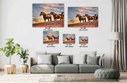 Wild Mustang Photography - Sunset Ridge Guardians - Western Horse Wall Art