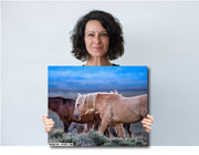 Wild Mustang Photography - 'Dusk Wanderers' - Western Horse Wall Art - Canvas Print Home Decor