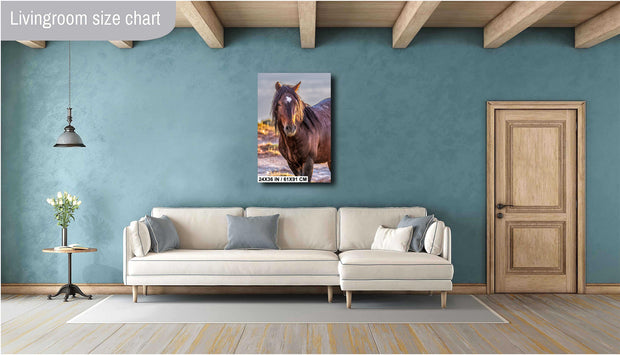 Heart-Marked Mustang - Wild Horse Fine Art Photography - Desert Stallion Wall Art