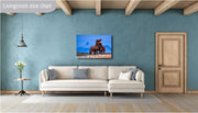 Untamed Affection - Wild Mustang Duo Canvas Art - Western Horse Photography