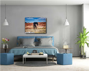 Sentinel of the Desert - Black Mustang Photography - Wild Horse Wall Art - Western Decor